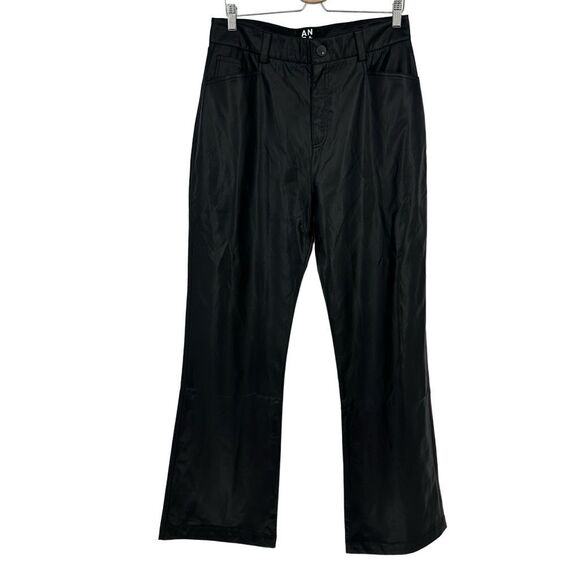 Alp N Rock Women’s Claren Faux Leather Bootcut Pants Size XL High Waist Black - Picture 7 of 14